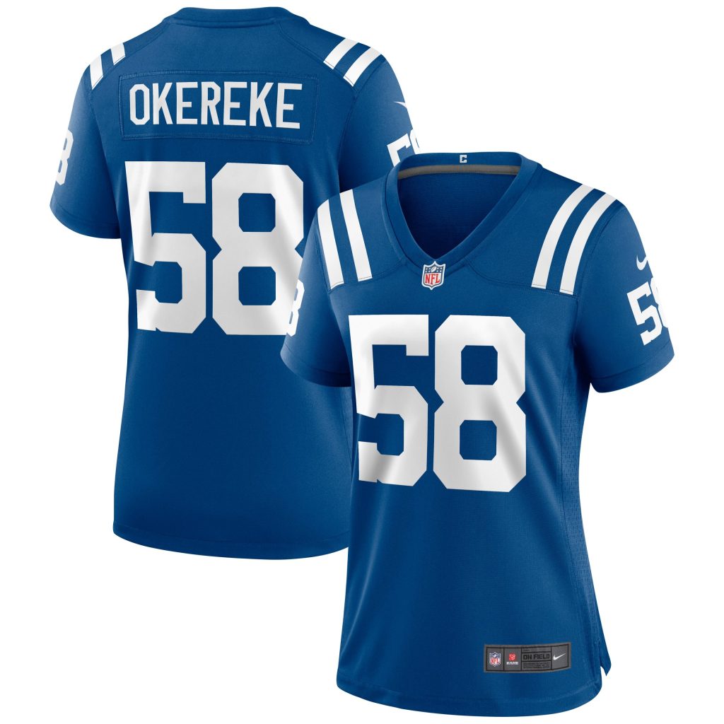 Women's Indianapolis Colts Bobby Okereke Nike Royal Game Jersey