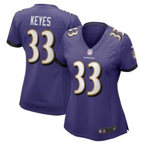 Women's Baltimore Ravens BoPete Keyes Nike Purple Home Game Player Jersey
