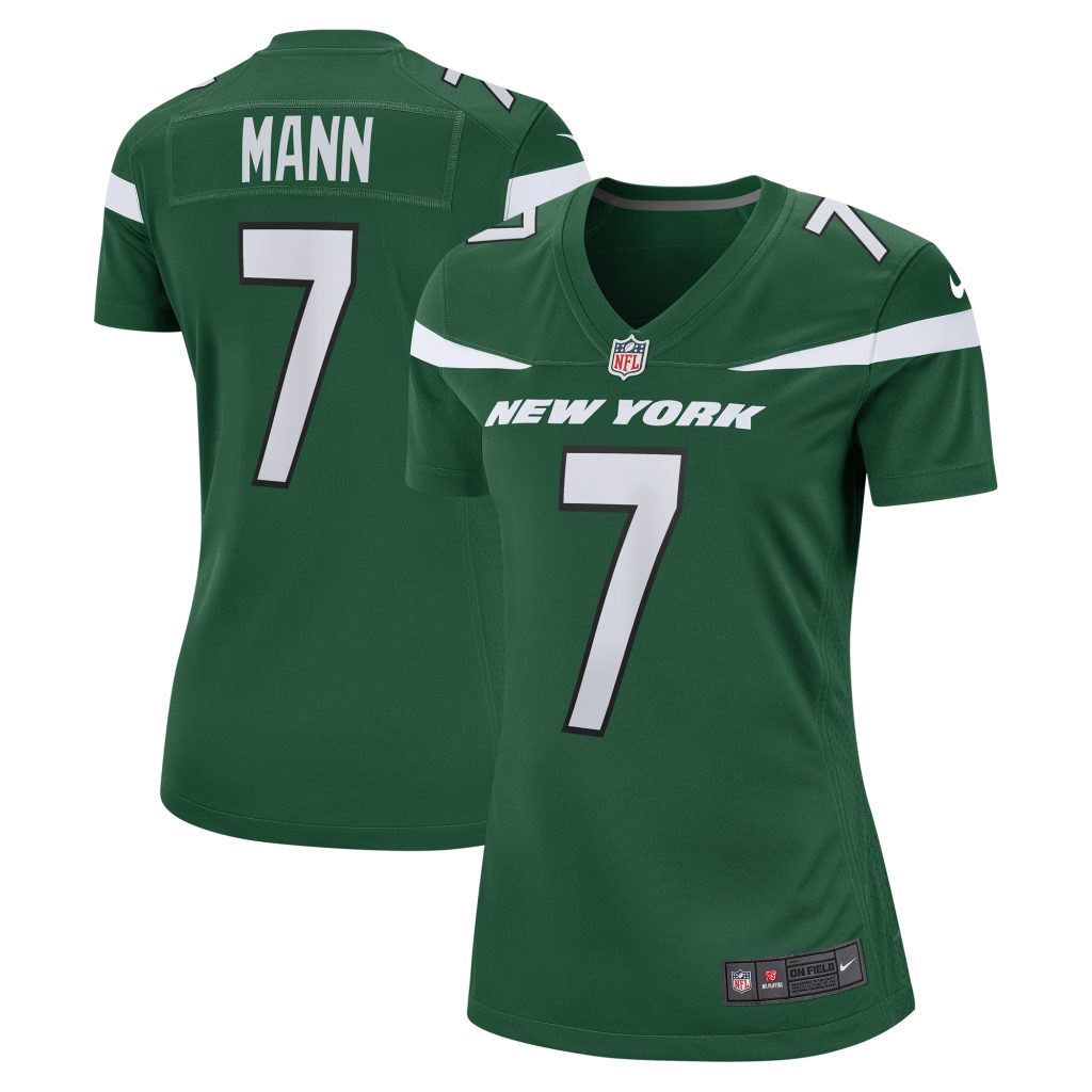 Women's New York Jets Braden Mann Nike Gotham Green Game Jersey