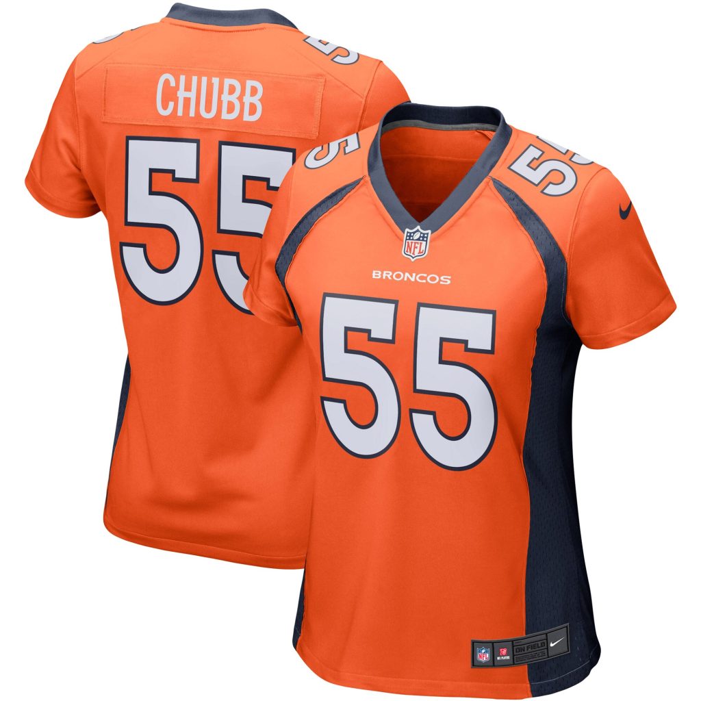 Women's Nike Bradley Chubb Orange Denver Broncos Game Player Jersey