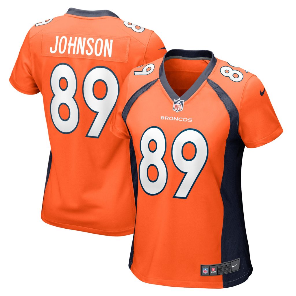 Women's Denver Broncos Brandon Johnson Nike Orange Game Player Jersey