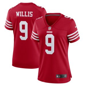Women's San Francisco 49ers Brayden Willis Nike Scarlet Team Game Jersey