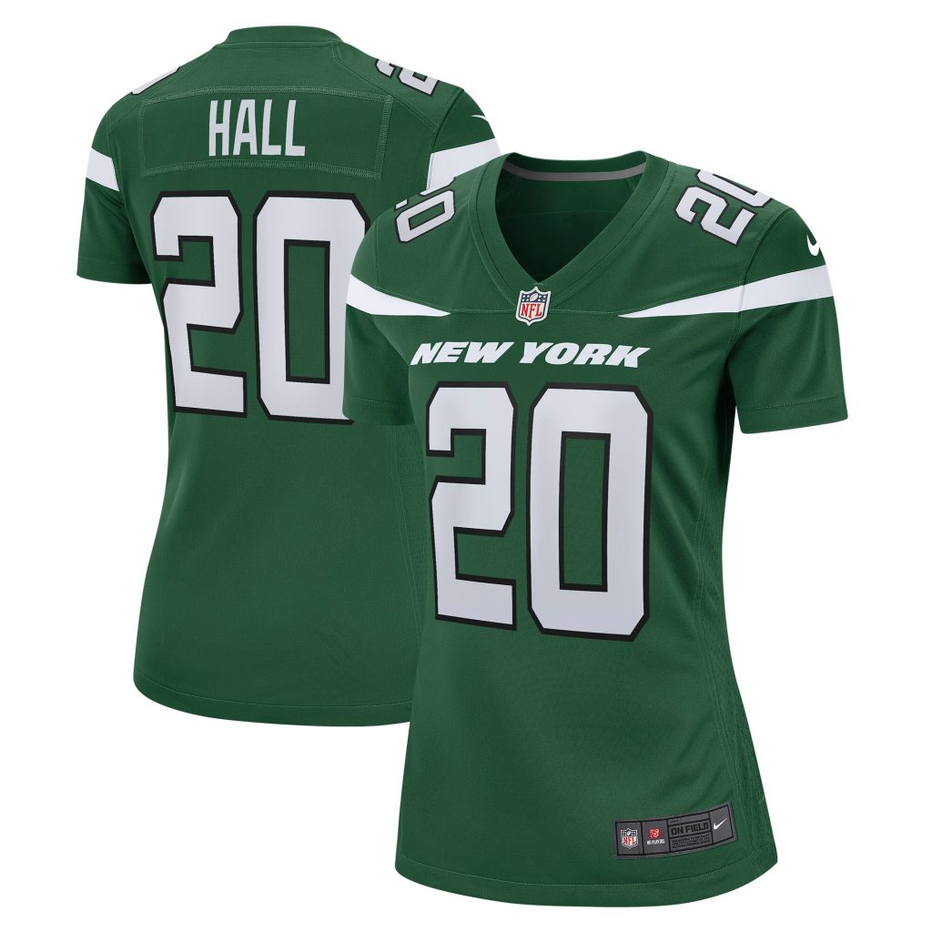 Women's New York Jets Breece Hall Nike Gotham Green Game Player Jersey