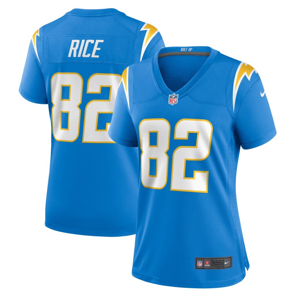 Brenden Rice Los Angeles Chargers Nike Women's  Game Jersey -  Powder Blue