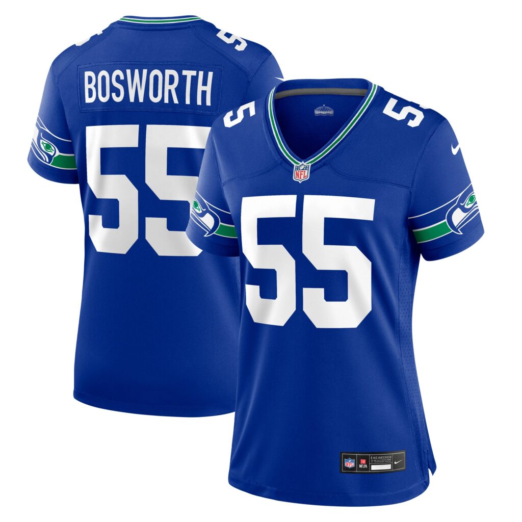 Brian Bosworth Seattle Seahawks Nike Women's Throwback Retired Player Game Jersey - Royal