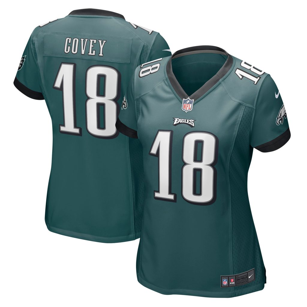 Women's Philadelphia Eagles Britain Covey Nike Midnight Green Home Game Player Jersey