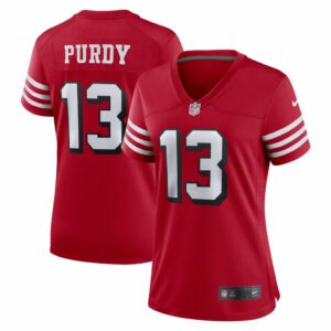 Women's San Francisco 49ers Brock Purdy Nike Scarlet Alternate Game Player Jersey