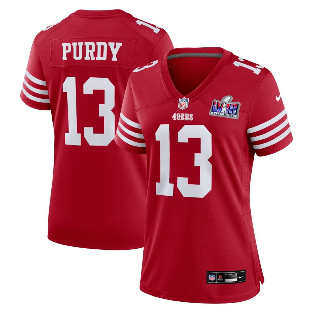 Brock Purdy San Francisco 49ers Nike Women's Super Bowl LVIII Game Jersey - Scarlet