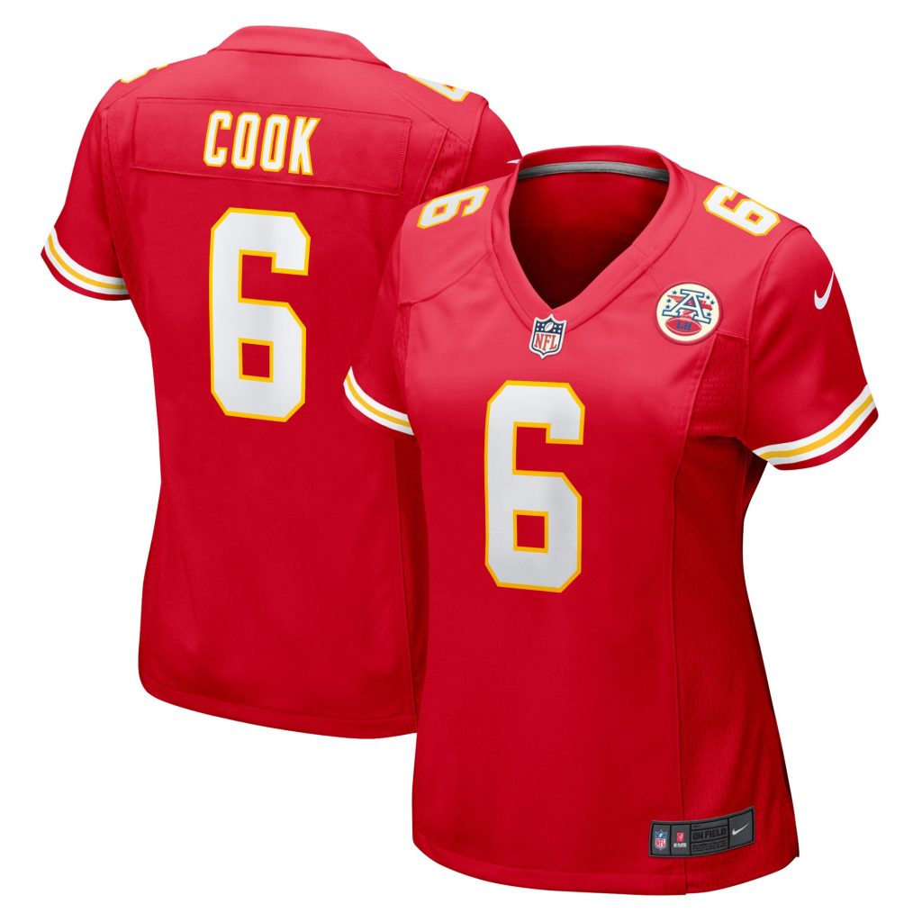 Women's Kansas City Chiefs Bryan Cook Nike Red Game Player Jersey