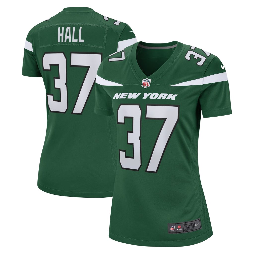 Women's New York Jets Bryce Hall Nike Gotham Green Game Jersey