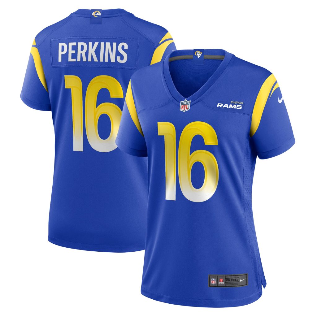Women's Los Angeles Rams Bryce Perkins Nike Royal Game Player Jersey