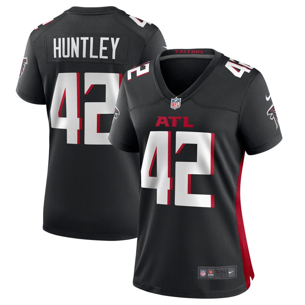Women's Atlanta Falcons Caleb Huntley Nike Black Game Jersey