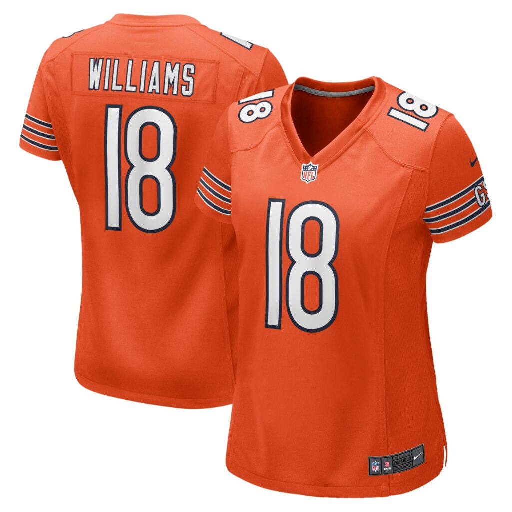 Caleb Williams Chicago Bears Nike Women's Alternate 2024 NFL Draft Game Jersey - Orange