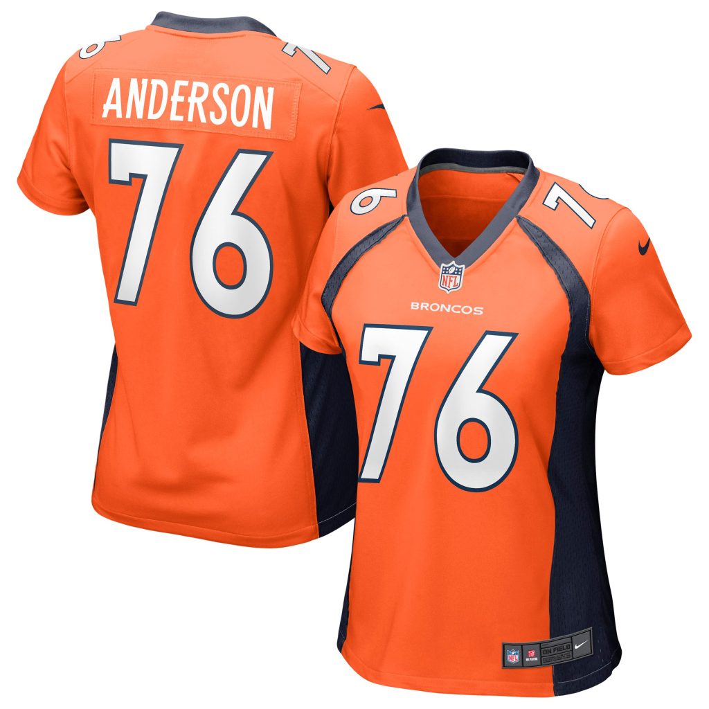 Women's Denver Broncos Calvin Anderson Nike Orange Game Jersey