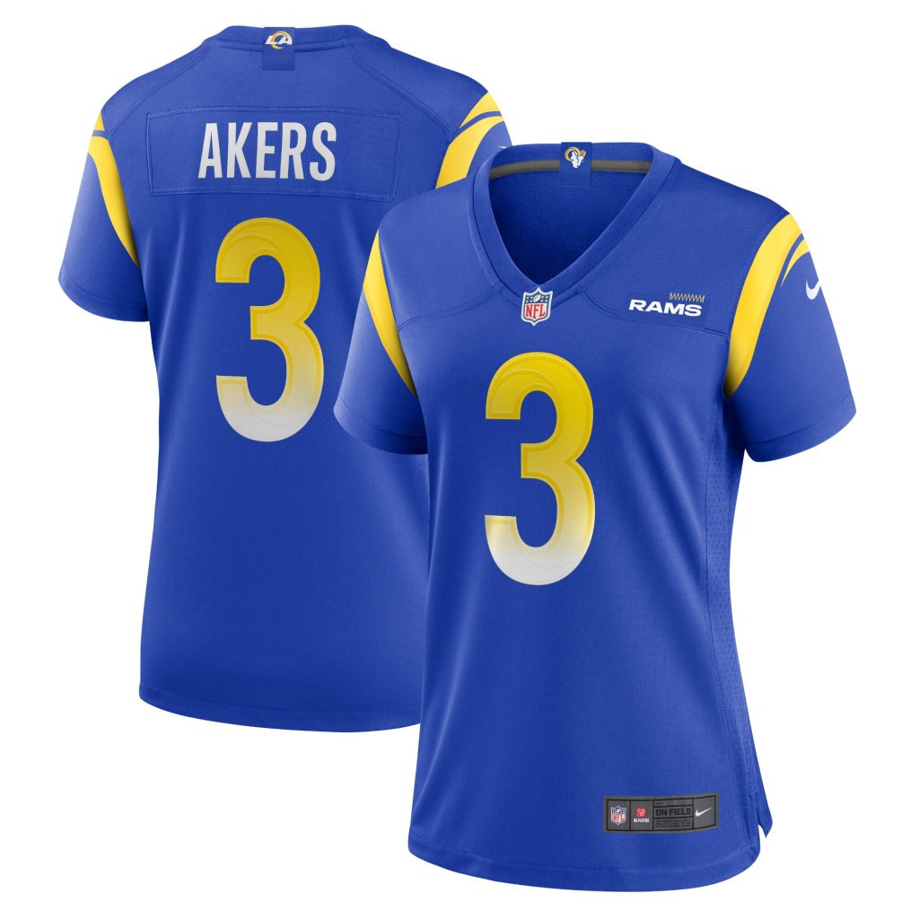 Women's Los Angeles Rams Cam Akers Nike Royal Game Jersey