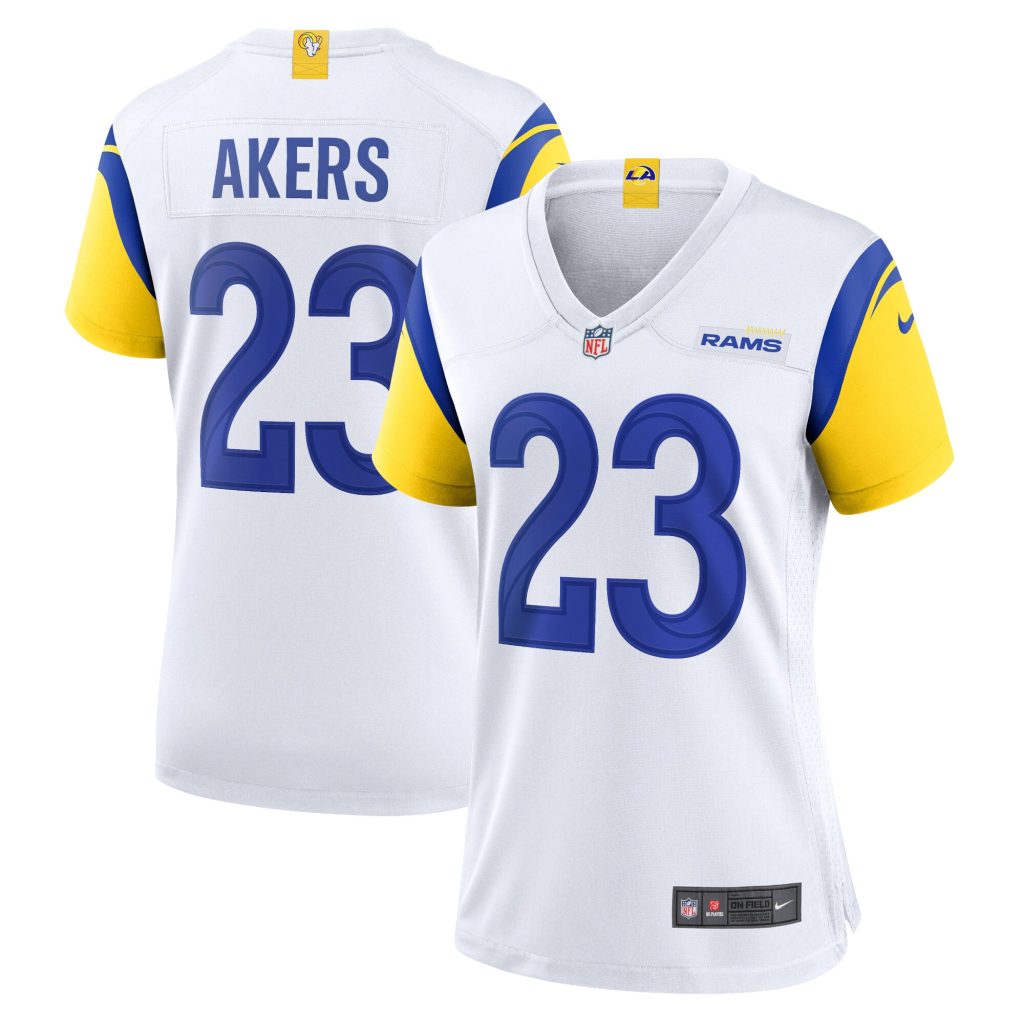 Women's Los Angeles Rams Cam Akers Nike White Game Jersey