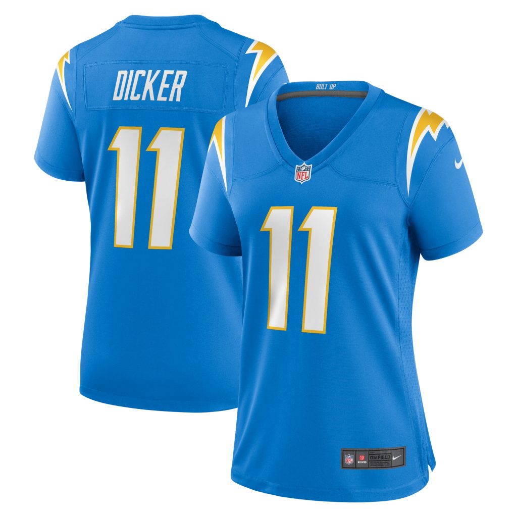 Women's Los Angeles Chargers Cameron Dicker Nike Powder Blue Game Jersey