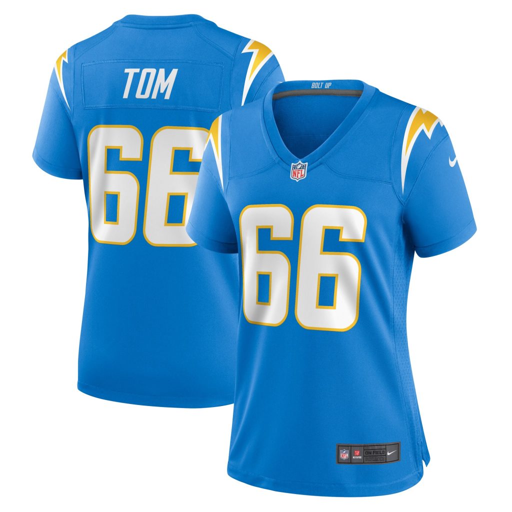 Cameron Tom Los Angeles Chargers Nike Women's  Game Jersey -  Powder Blue