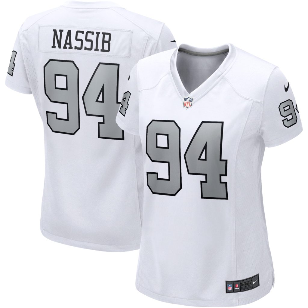 Women's Las Vegas Raiders Carl Nassib Nike White Alternate Game Jersey
