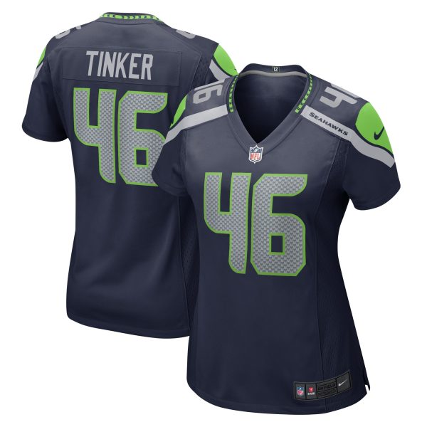 Women's Seattle Seahawks Carson Tinker Nike College Navy Home Game Player Jersey