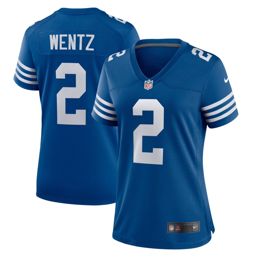 Women's Indianapolis Colts Carson Wentz Nike Royal Alternate Game Jersey