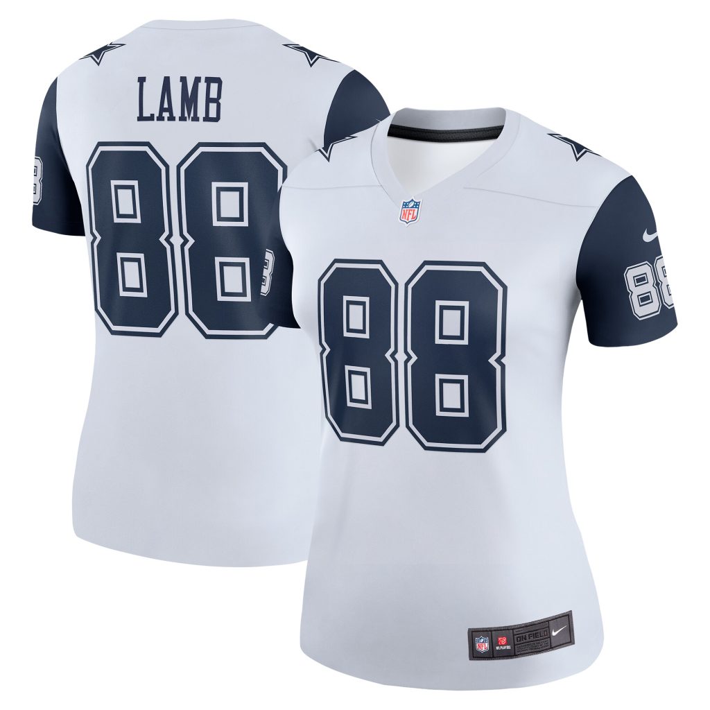 Women's Dallas Cowboys CeeDee Lamb Nike White 2nd Alternate Legend Jersey