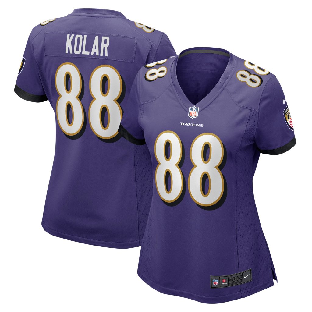 Women's Baltimore Ravens Charlie Kolar Nike Purple Player Game Jersey