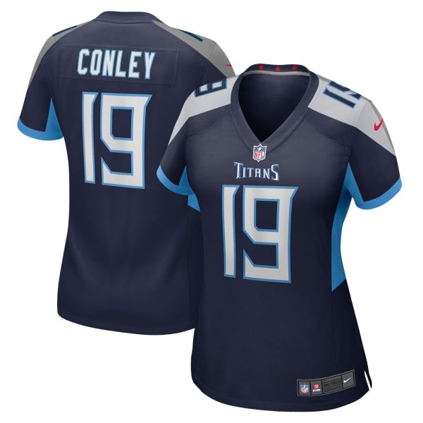 Women's Tennessee Titans Chris Conley Nike Navy Home Game Player Jersey
