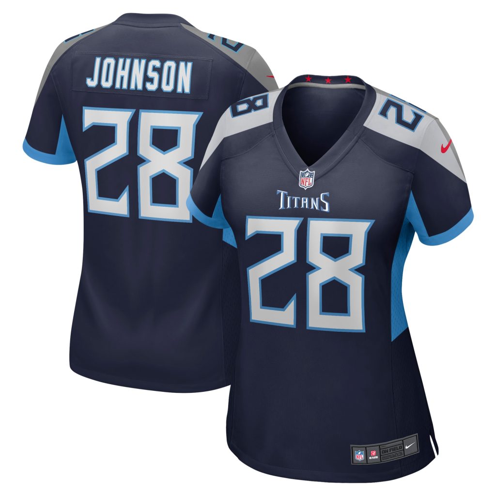 Women's Tennessee Titans Chris Johnson Nike Navy Retired Player Game Jersey