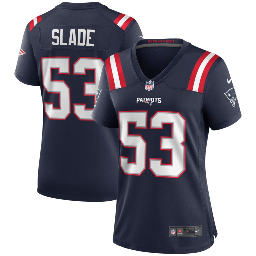 Women's New England Patriots Chris Slade Nike Navy Game Retired Player Jersey