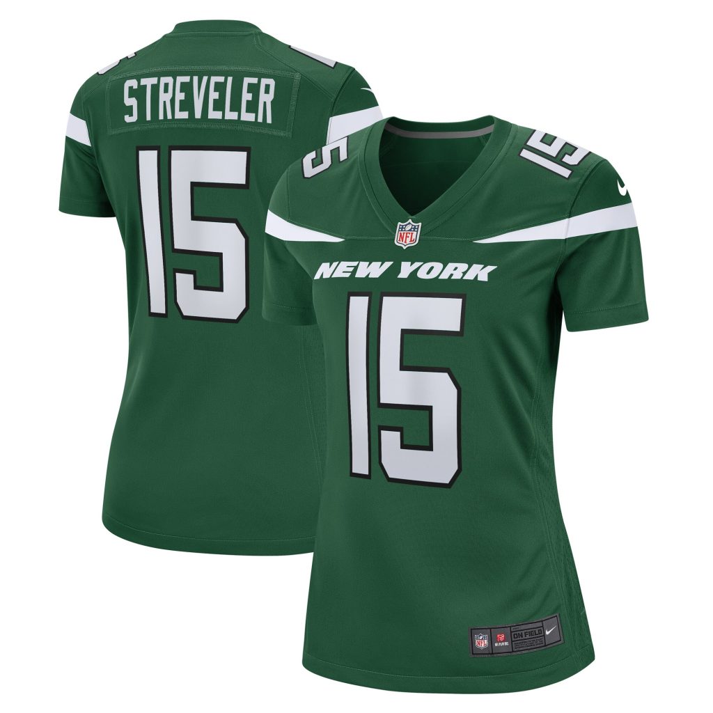 Women's New York Jets Chris Streveler Nike Gotham Green Game Player Jersey