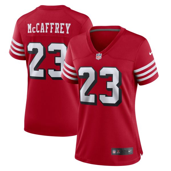 Women's San Francisco 49ers Christian McCaffrey Nike Scarlet Alternate Game Player Jersey
