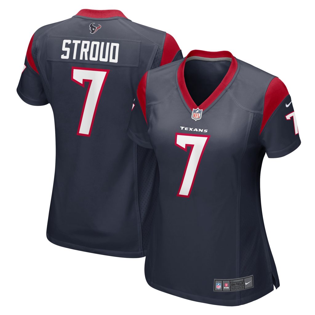 Women's Houston Texans CJ Stroud Nike Navy 2023 NFL Draft First Round Pick Game Jersey