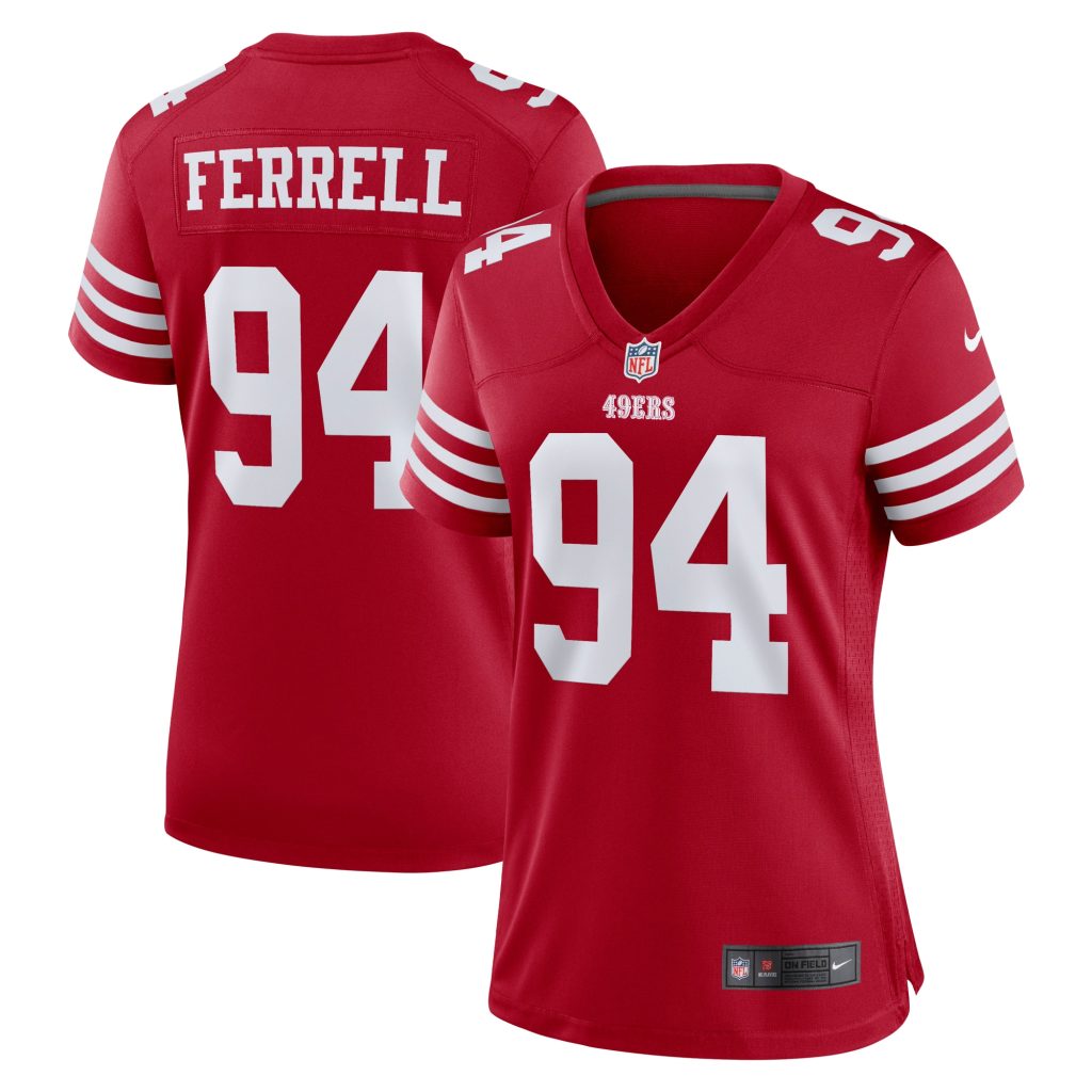 Women's San Francisco 49ers Clelin Ferrell Nike Scarlet Game Player Jersey