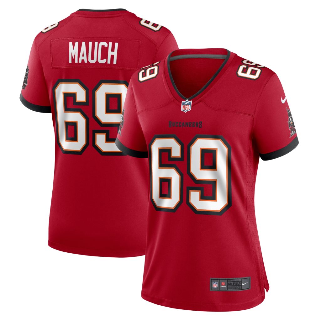 Cody Mauch Tampa Bay Buccaneers Nike Women's  Game Jersey -  Red