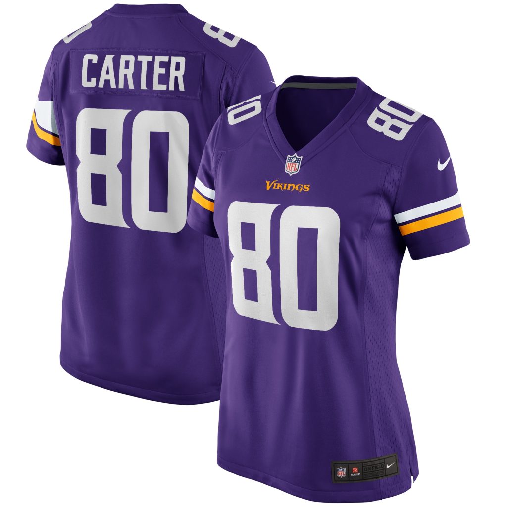 Women's Minnesota Vikings Cris Carter Nike Purple Game Retired Player Jersey