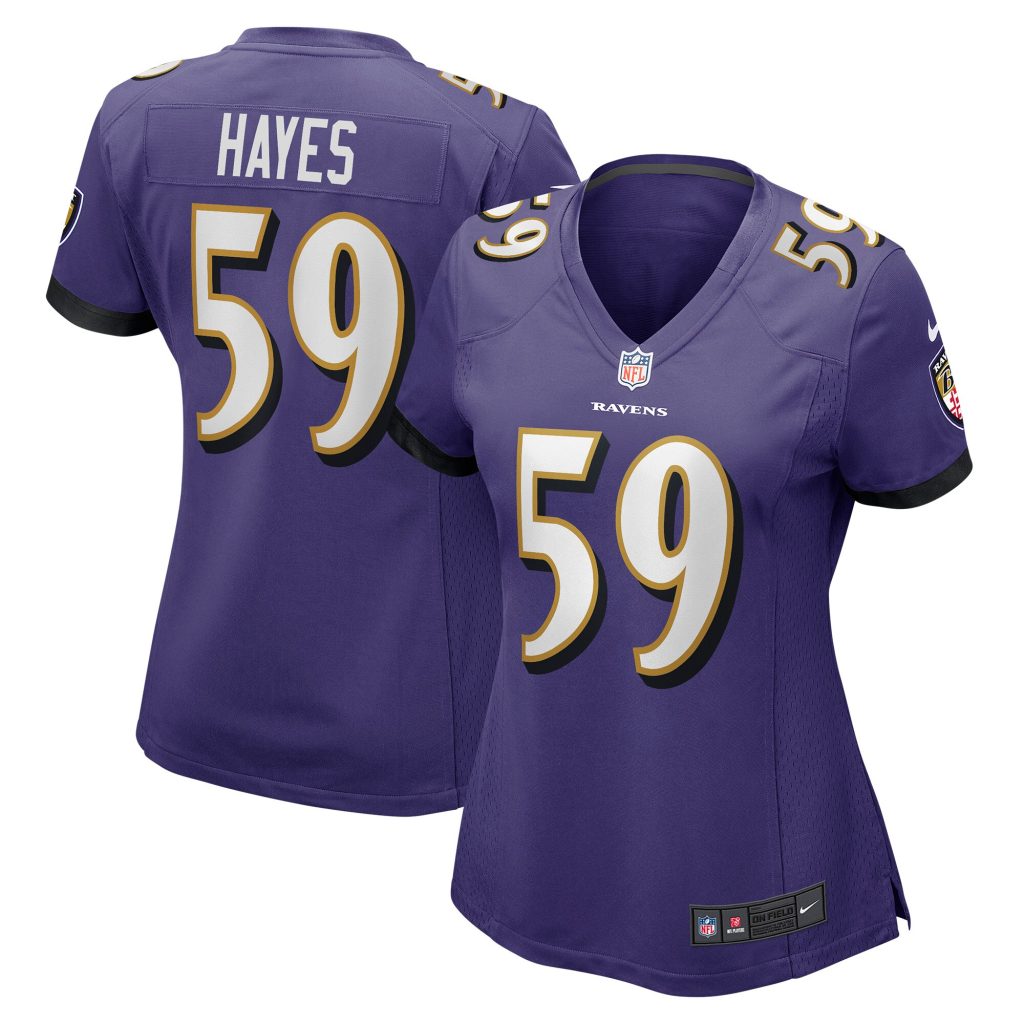 Women's Baltimore Ravens Daelin Hayes Nike Purple Game Jersey