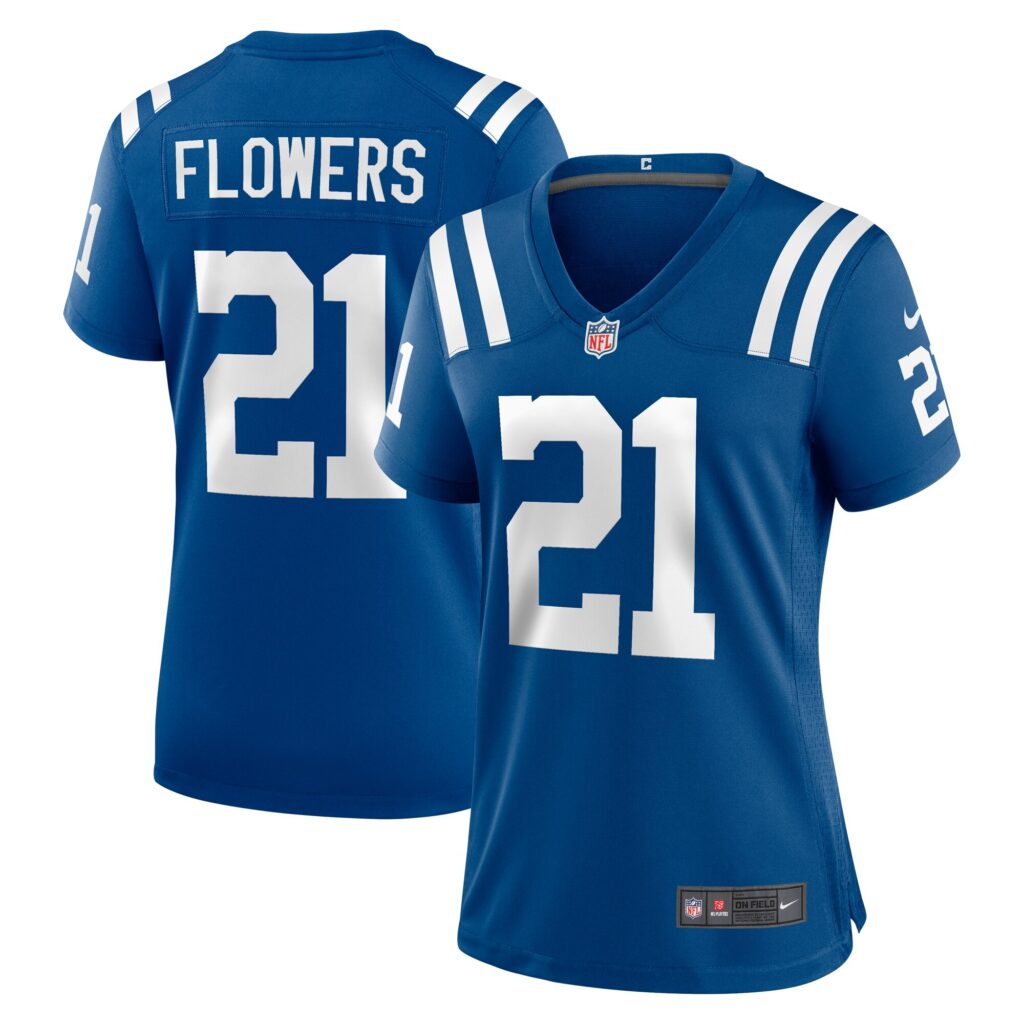 Dallis Flowers Indianapolis Colts Nike Women's Game Jersey -  Royal