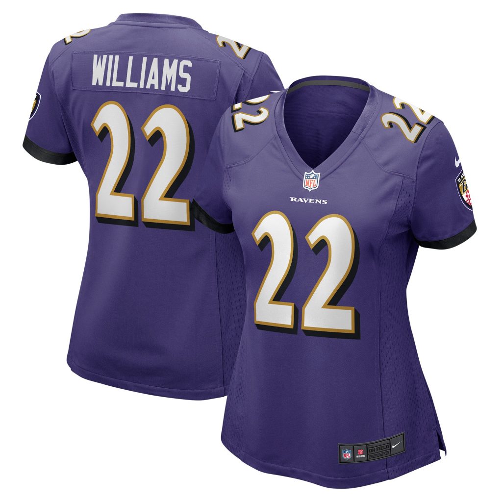 Women's Baltimore Ravens Damarion Williams Nike Purple Player Game Jersey