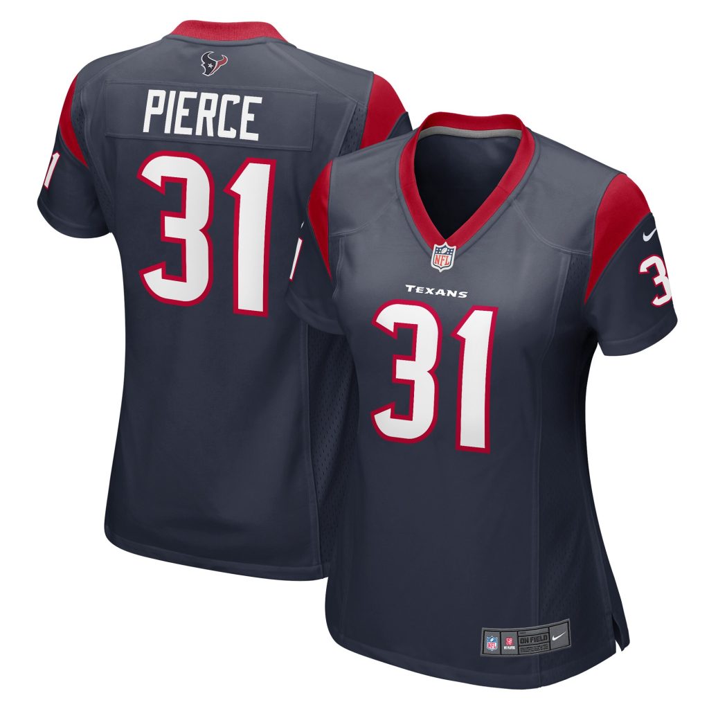 Women's Houston Texans Dameon Pierce Nike Navy Game Player Jersey