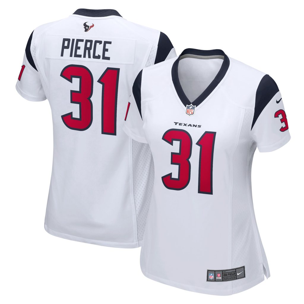 Women's Houston Texans Dameon Pierce Nike White Game Player Jersey
