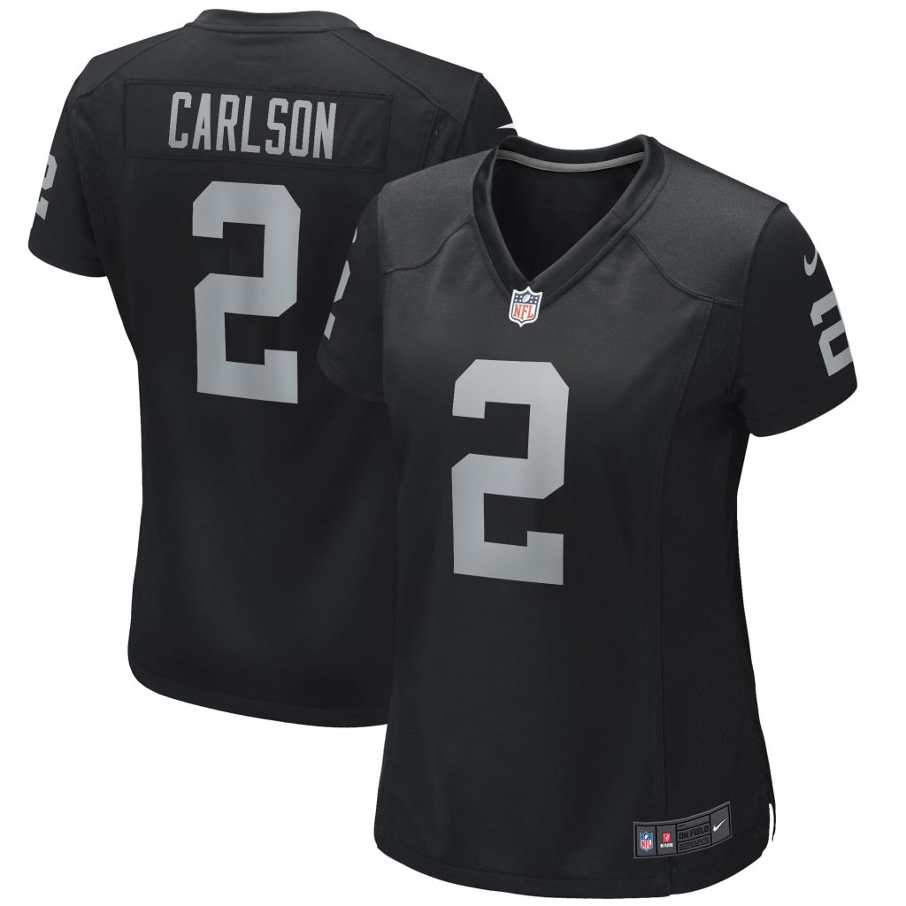 Women's Las Vegas Raiders Daniel Carlson Nike Black Player Game Jersey