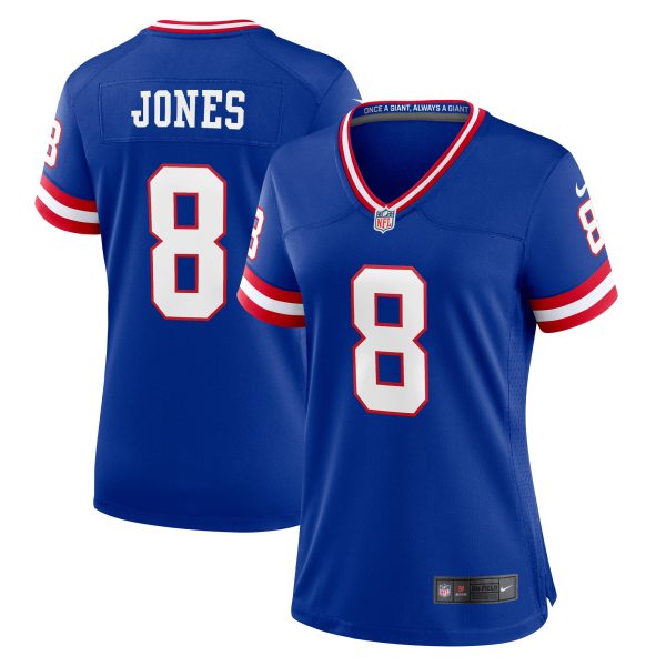 Women's New York Giants Daniel Jones Nike Royal Classic Player Game Jersey