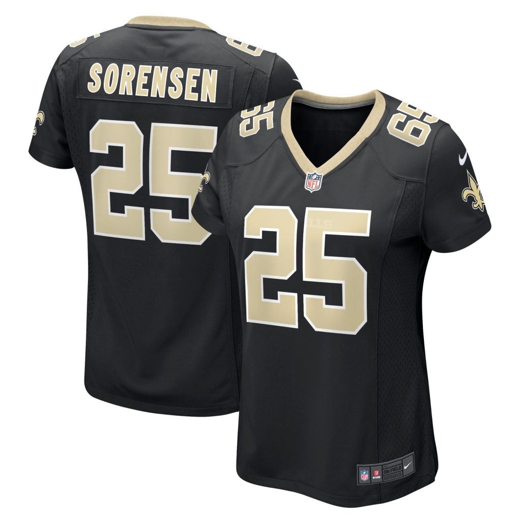 Women's New Orleans Saints Daniel Sorensen Nike Black Game Player Jersey