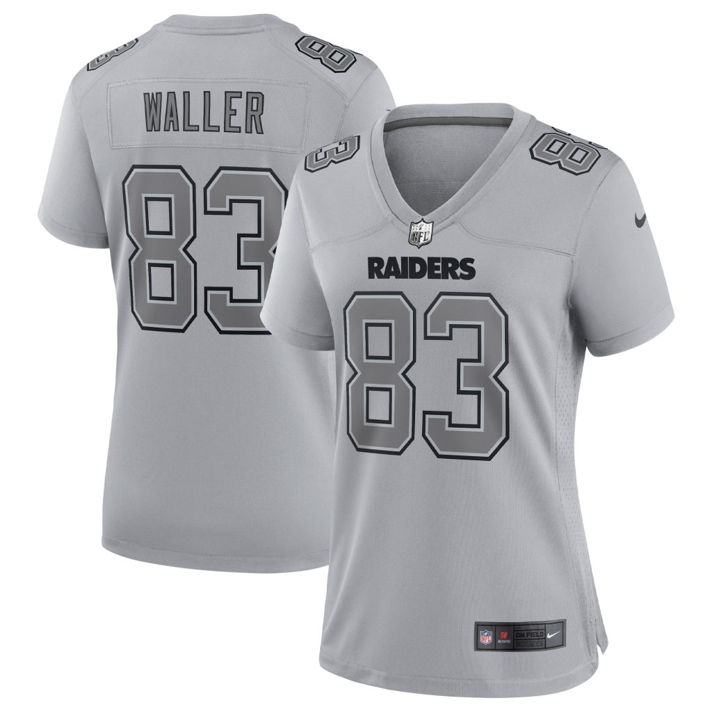 Women's Las Vegas Raiders Darren Waller Nike Gray Atmosphere Fashion Game Jersey