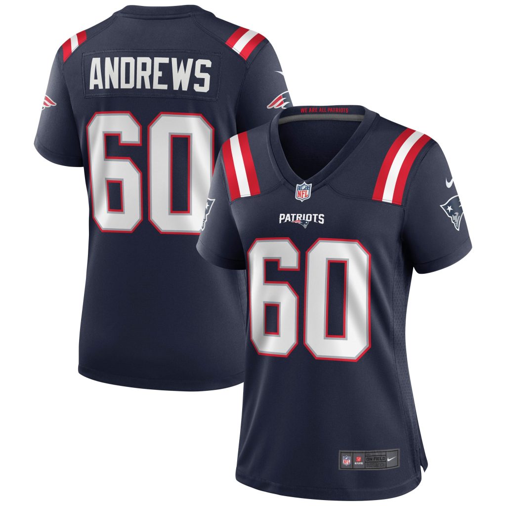 Women's New England Patriots David Andrews Nike Navy Game Jersey