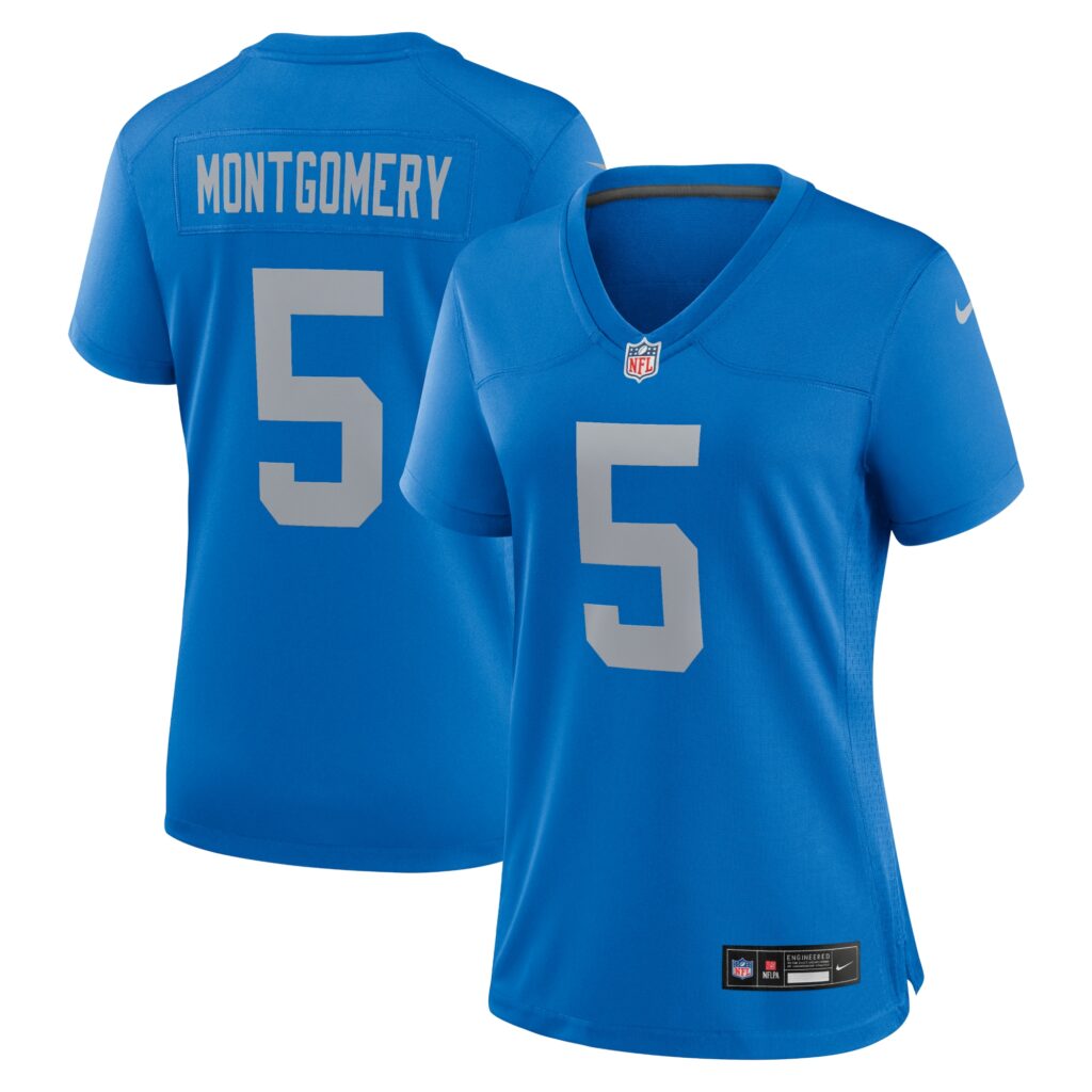 David Montgomery Detroit Lions Nike Women's Alternate Game Jersey - Blue
