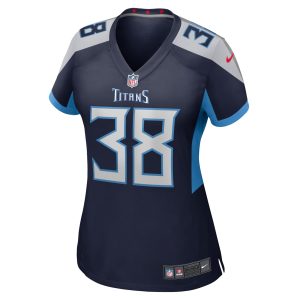 Women's Tennessee Titans Davontae Harris Nike Navy Home Game Player Jersey