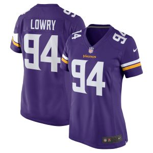 Women's Minnesota Vikings Dean Lowry Nike Purple Game Player Jersey