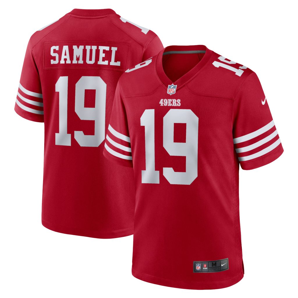 Women's San Francisco 49ers Deebo Samuel Nike Scarlet Team Game Jersey